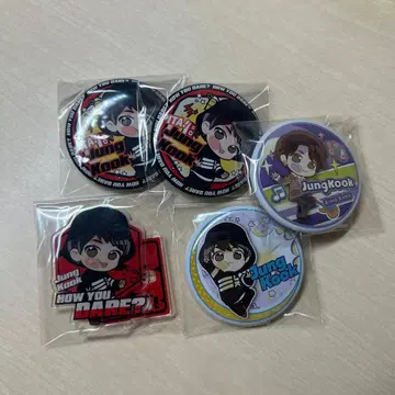 Tiny TAN Jung kook 캔 배지 & 아크릴 스탠드