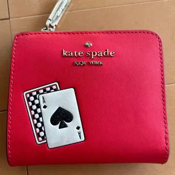 케이트 스페이드 카드 디자인 이단 접이식 지갑