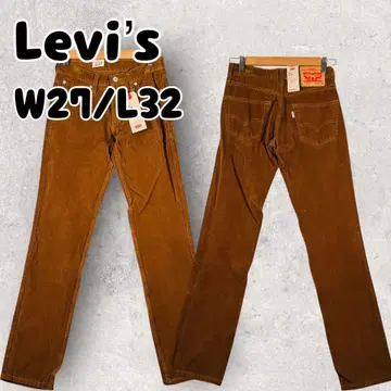 W27/L32 511T 슬림 테이퍼 Levi 코듀로이 브라운