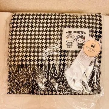 산리오 흑백 걸리시 쌍둥이 코디 키티 머플러 스톨