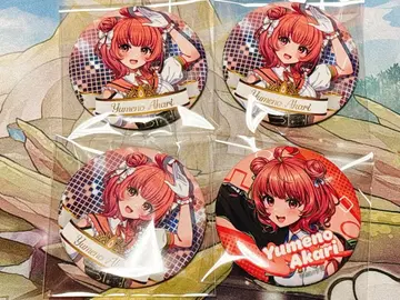 브이스포 페스티벌 캔뱃지 유메노 아카리 4개 세트