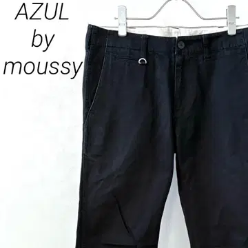 AZUL by moussy 치노 팬츠 스트레이트 포켓 부착 심플