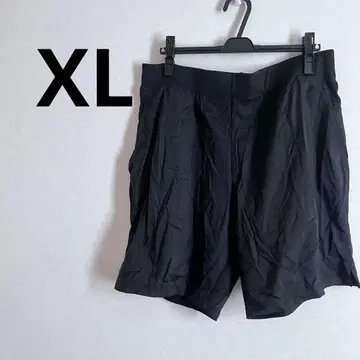 apana[XL] 블랙 숏팬츠 신축성 허리