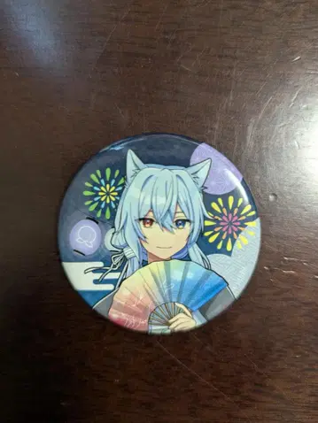 컬러풀 피치 돗누쿠 캔 배지 복숭아 축제