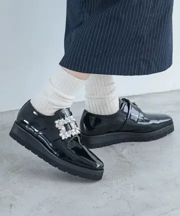 새상품 EVOL 경량 버클 신발 블랙 23cm