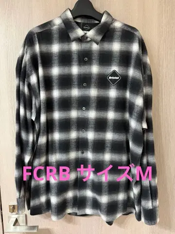 FCRB 23aw FLANNEL BIG LOGO BAGGY SHIRT