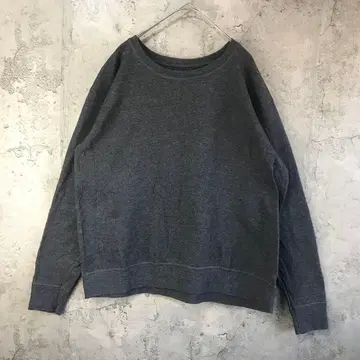 B810 구제 의류 트레이닝복 맨투맨 차콜 무지 90s Y2K