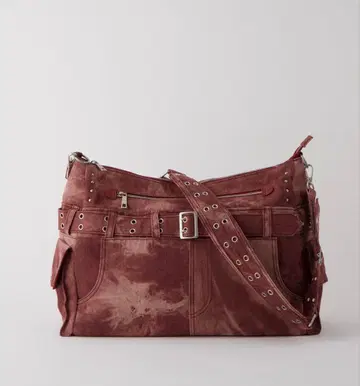 GRANCY 그랑시 데님 숄더백 레드 빨간색