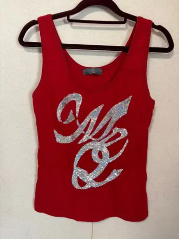 McQ S 사이즈 스팽글 탱크탑