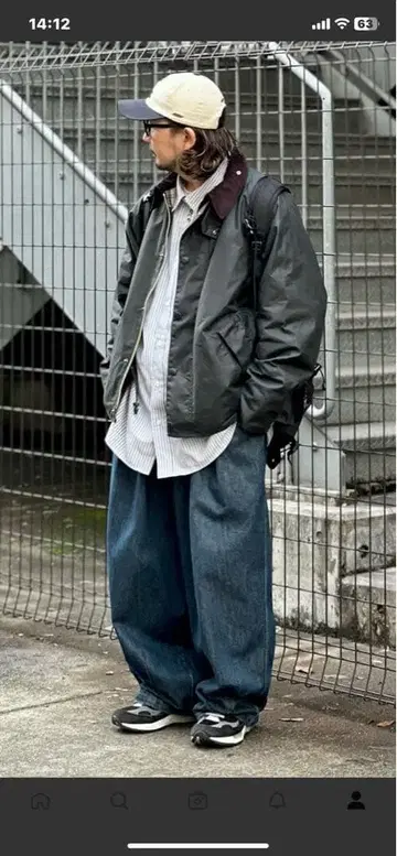 ANGLAN Stone Vintage Denim Balloon Pant