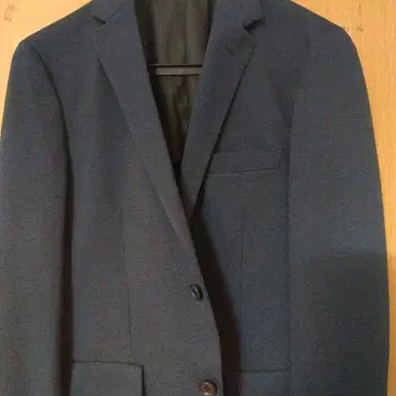 다크 블루 비즈니스 정장 싱글 버튼