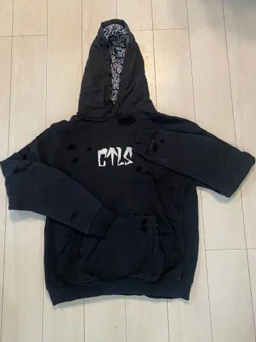 카탈리스트 cvtvlist 후드티 데미지 가공 BLK