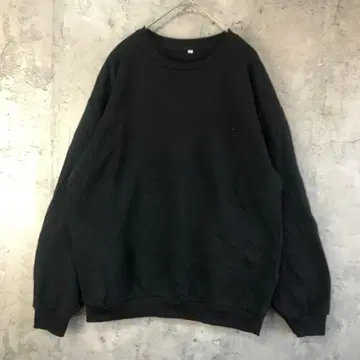 B812 구제 의류 트레이닝복 맨투맨 블랙 무지 90s Y2K