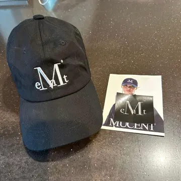 한국 한정판 MUCENT 캡 MUCENT 시그니처 로고 베이스볼 블랙