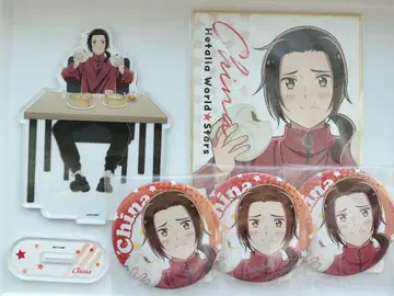 헤타리아 중국 복권 아크릴 스탠드 캔뱃지 색지