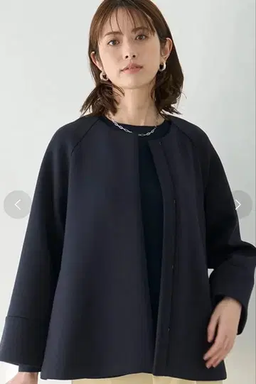 온워드 UNFILO 노카라 자켓 네이비