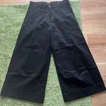 MINEDENIM 블랙 와이드 팬츠