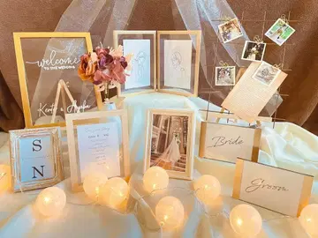 [마지막 1개] 웰컴 스페이스 웨딩 결혼식 인기 세트 라이트 포함