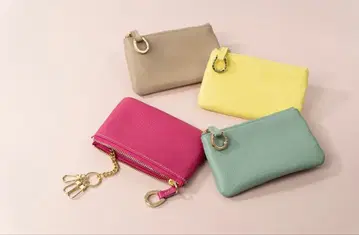 미사용 새상품 소메스 안장 피콜로 슬림 파우치 핑크