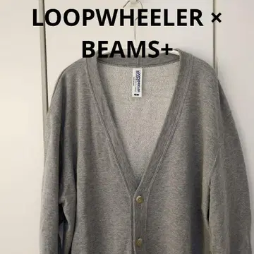 LOOPWHEELER x BEAMS+ 맨투맨 가디건 XL