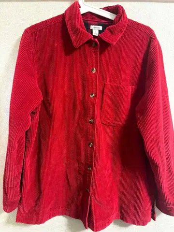LL Bean corduroy shirts ( red )