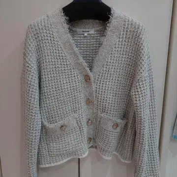 마이 스트라다 라메 트위드 가디건