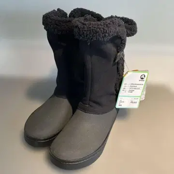 crocs 블랙 어그 부츠 미사용 새상품 22cm