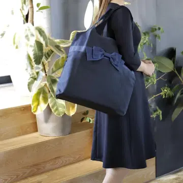 [ 키르셰 브뤼테 ] 빅 에코백 리본 ( 수험 )