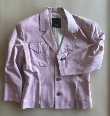 여성용 자켓 9호 옅은 핑크 귀여운 숏 기장 안감 있음