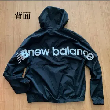 new balance 나일론 자켓 블랙 윈드 브레이커 L