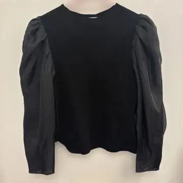 셀포드 블랙 퍼프 슬리브 긴팔 상의 36/38