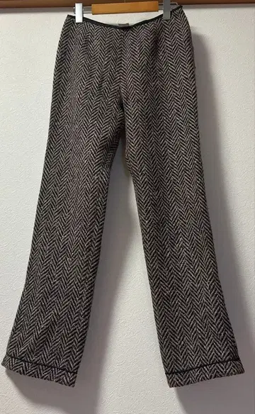 TNTS 울 팬츠 헤링본 비즈 40