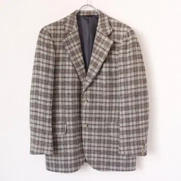NEW YORKER 체크 트위드 테일러드 자켓 M 베이지