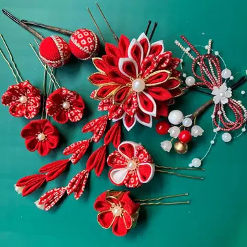 츠마미자이쿠 머리 장식 시치고산 성인식