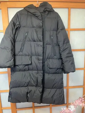 유니클로 다운+J 질 샌더 다운 코트 블랙 M