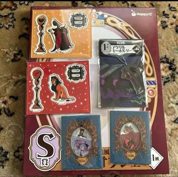 해피 복권 빌런즈 디즈니 아트 오브제 아크릴 스탠드 키링