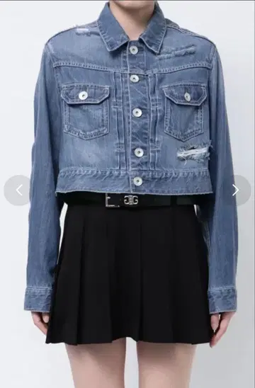 GYDA 리오셀 데미지 숏 데님 G 재킷