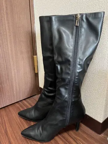 RANDA 롱 부츠 사이드 지퍼 부착