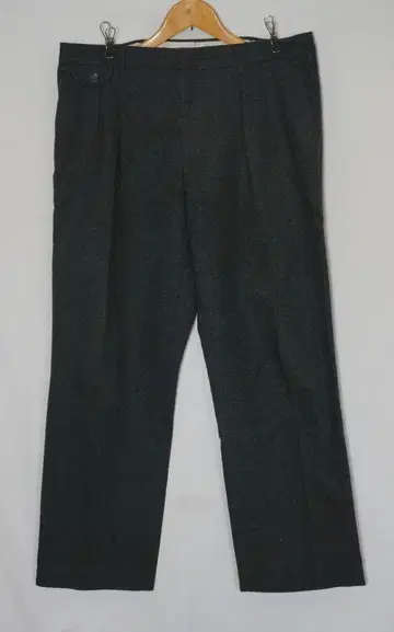 90s GALLERY BY HAGGAR 울 팬츠 36 x 30 차콜