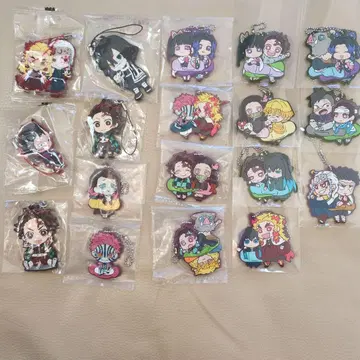 귀멸의 칼날 러버 스트랩 러버 마스코트 묶음 판매