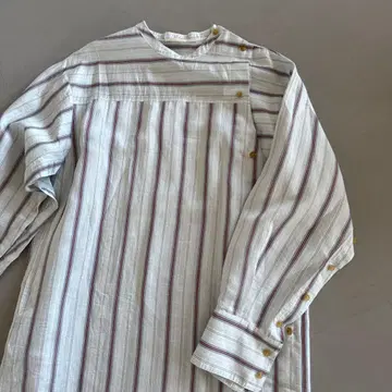 little suzie 스트라이프 긴팔 셔츠 원피스