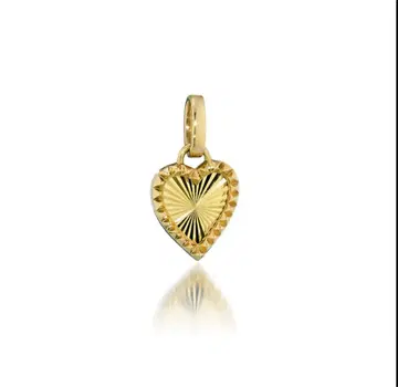 스타 주얼리 하트  K10 참 ETCHED HEART