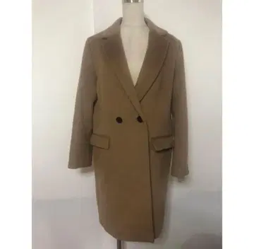 저널 스탠다드 리룸 코트 캐시미어 혼방 브라운 체스터 코트