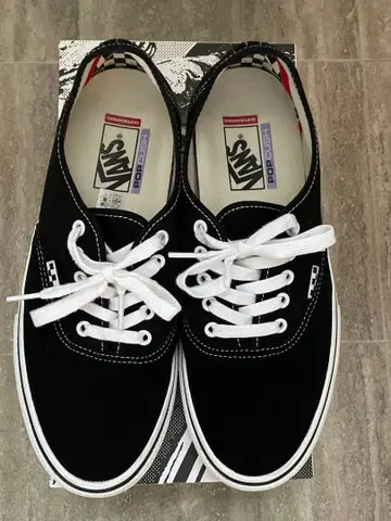 VANS 스케이트 오센틱 교체용 끈 박스 포함