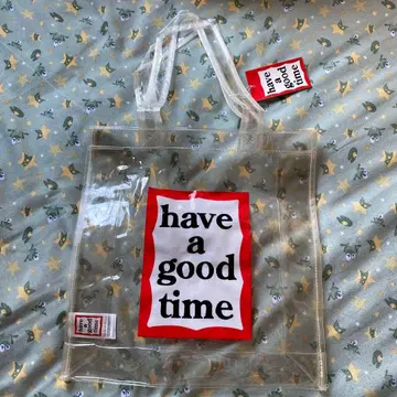 have a good time PVC 클리어 토트백