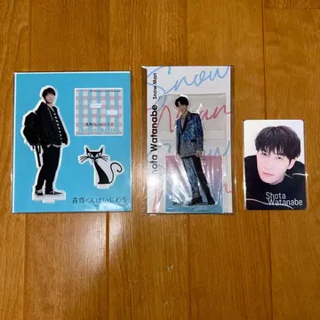 SnowMan 와타나베 쇼타 아크릴 스탠드 2개 + 슬쩍 보이는 카드