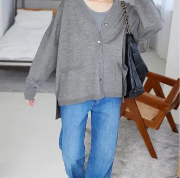 슬로브 이에나 V넥 가디건