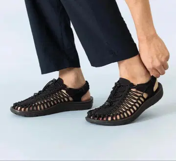 KEEN 남성용 유니크 블랙 27.5cm