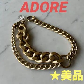 ADORE 골드 체인 팔찌