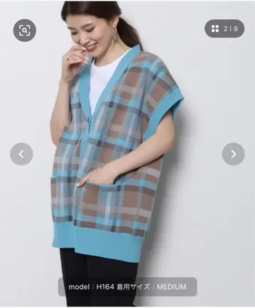 [ Re.Verofonna ] 오버 사이즈 빅 체크 베스트